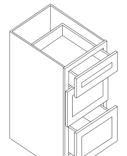3 Drawer Base Cabinet