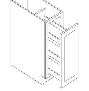 Base Cabinet Full Height Door Spice Rack