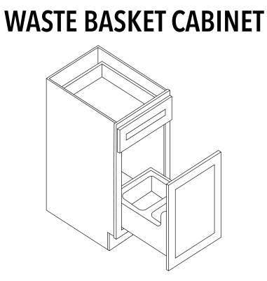 Base Waste Basket Cabinet