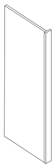 Refrigerator Panel with Return
