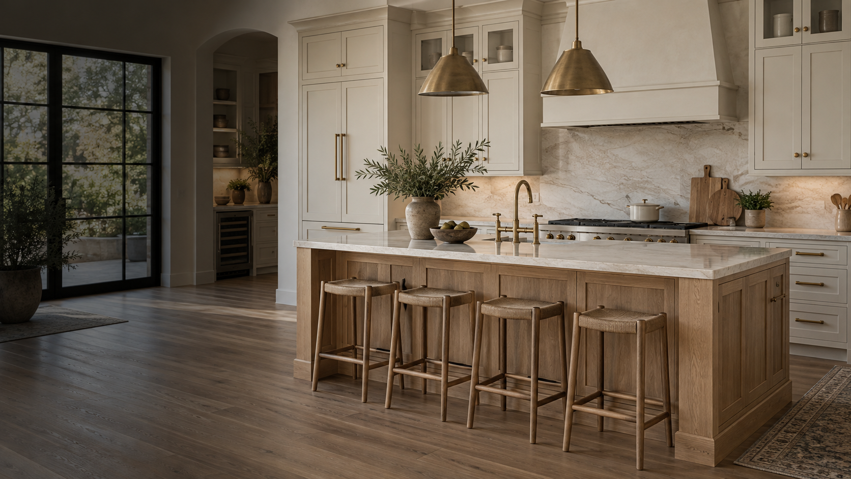 Classic Shaker custom kitchen in painted finish